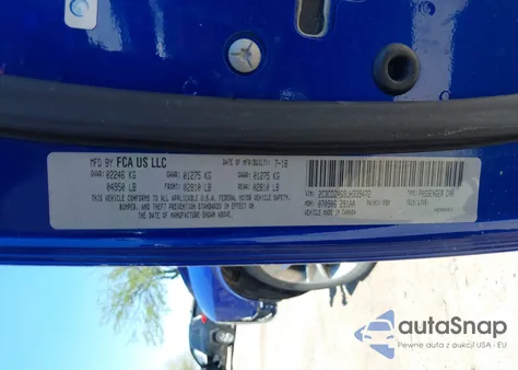 2018 Dodge Challenger Sxt z USA, uszkodzony, nr VIN 2C3CDZAG9JH339472